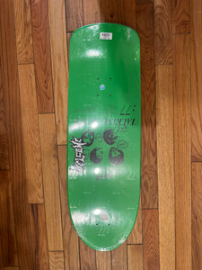 Welcome x Talking Heads Psycho Shaped Green Dipped Deck 10.0