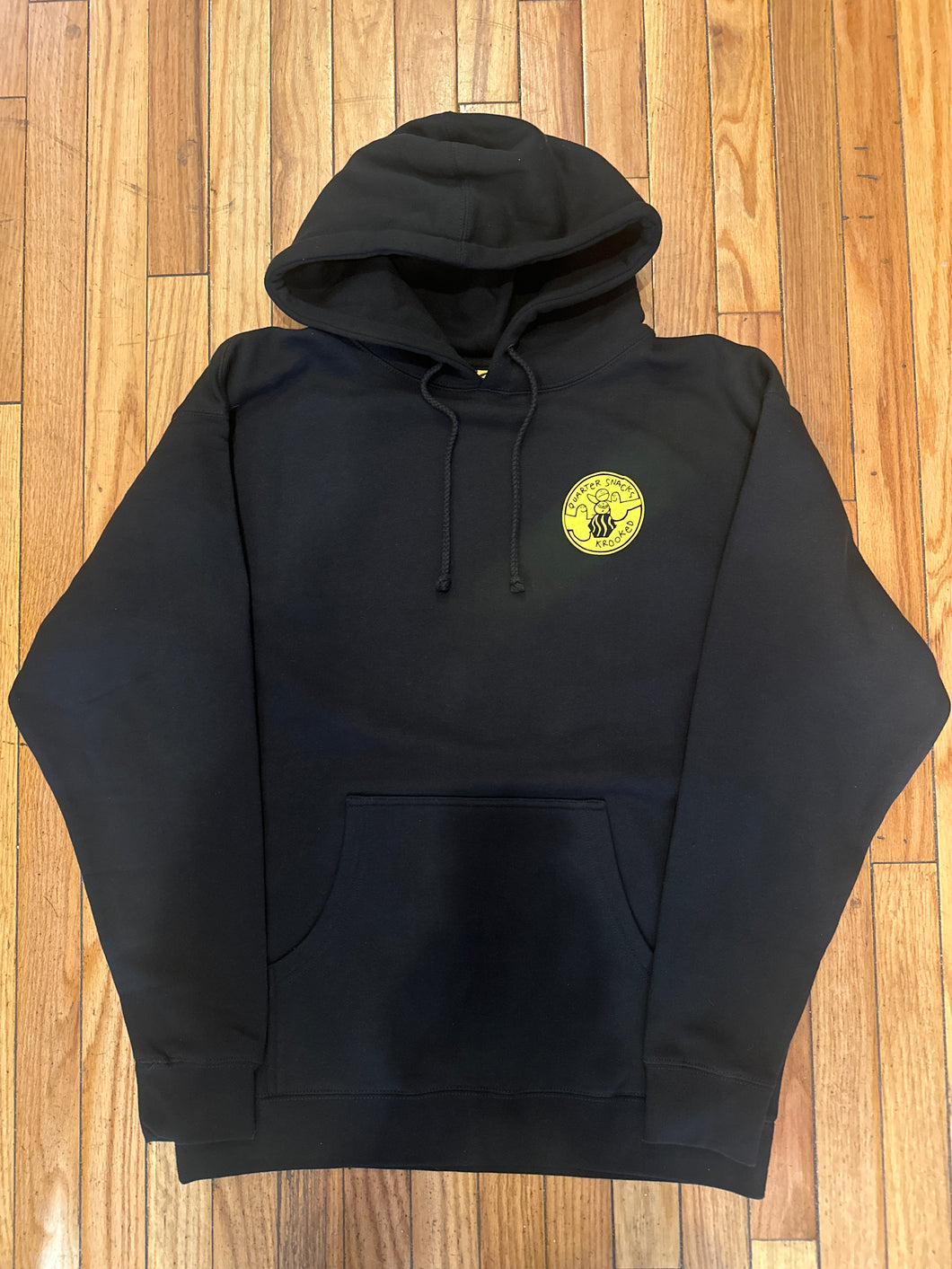 Krooked x Quartersnacks Hoody Black