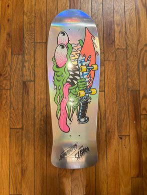 Santa Cruz Keith Meek Slasher Silver Foil Reissue Deck 10