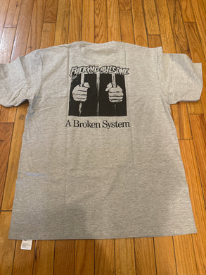 Fucking Awesome Broken System Tee Heather Grey