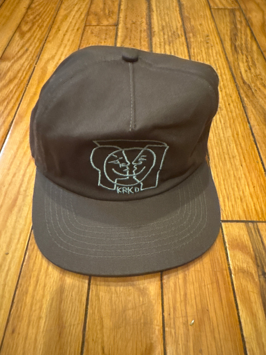 Krooked Moonsmile Snapback Hat Charcoal