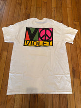 Load image into Gallery viewer, Violet Block Team Tee White