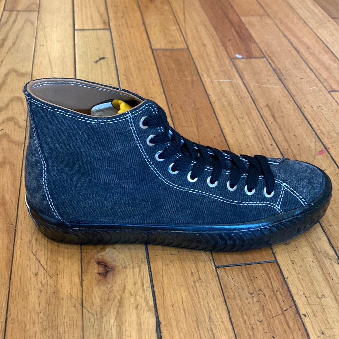 Last Resort x Spitfire VM003 Hi Canvas Washed Black Shoes Last Resort x Spitfire VM003 Hi Canvas Washed Black Shoes