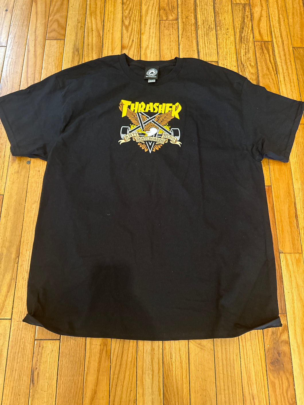 Anti-hero x Thrasher Mag Eaglegram Tee Black