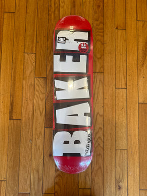 Baker Brand Logo White Team Deck 7.5