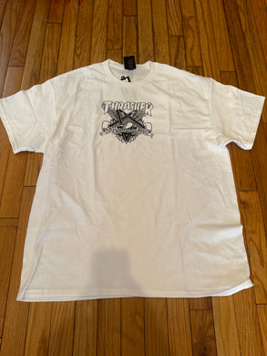 Anti-hero x Thrasher Mag Eaglegram Tee White