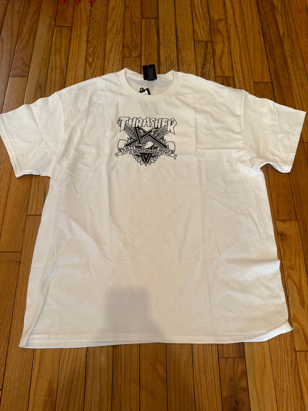 Anti-hero x Thrasher Mag Eaglegram Tee White