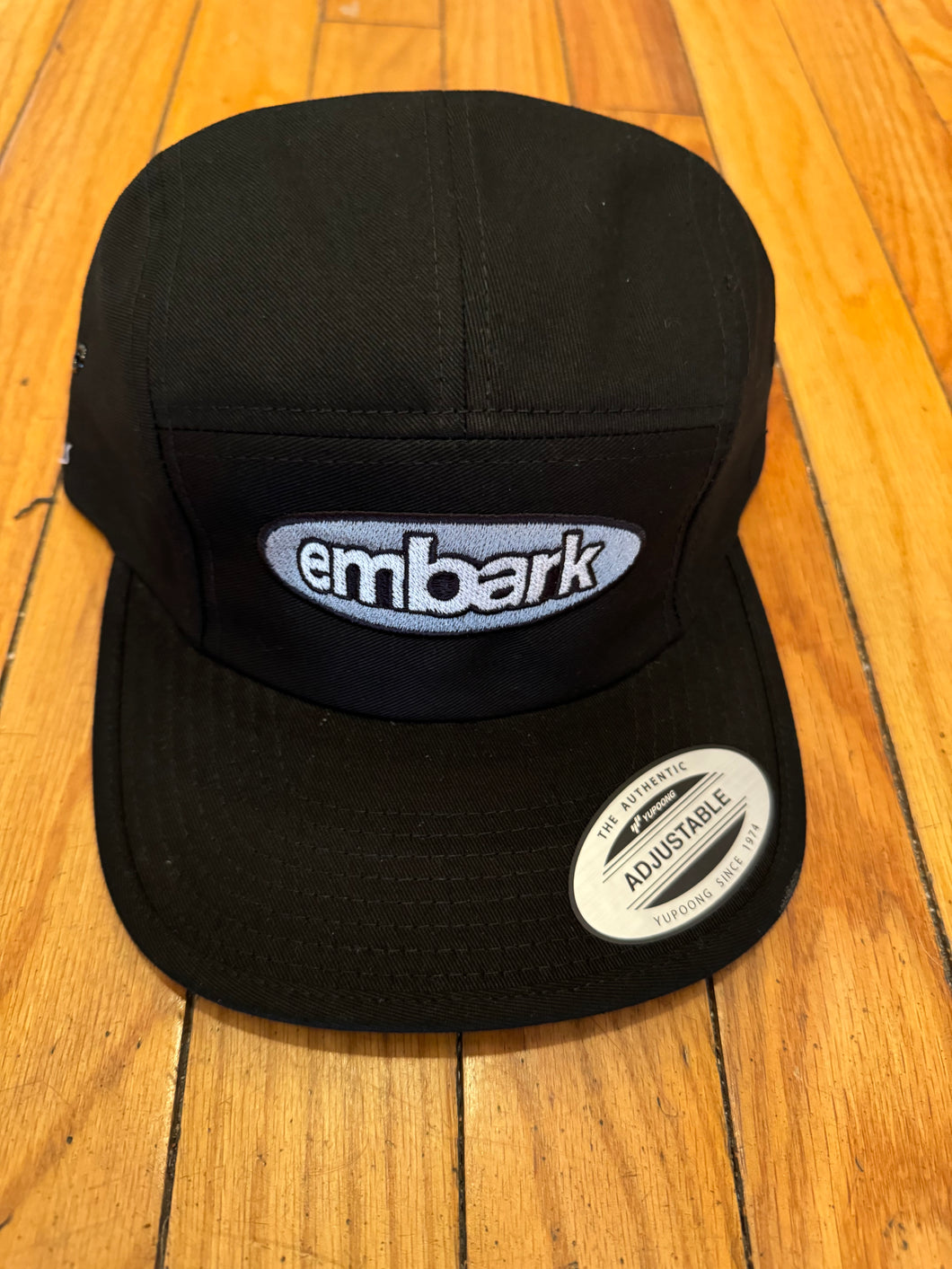 Embark Oval Logo 5 panel Hat in Black