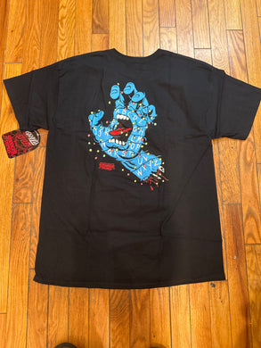 Santa Cruz x Stranger Things Screaming Lights Tee Black