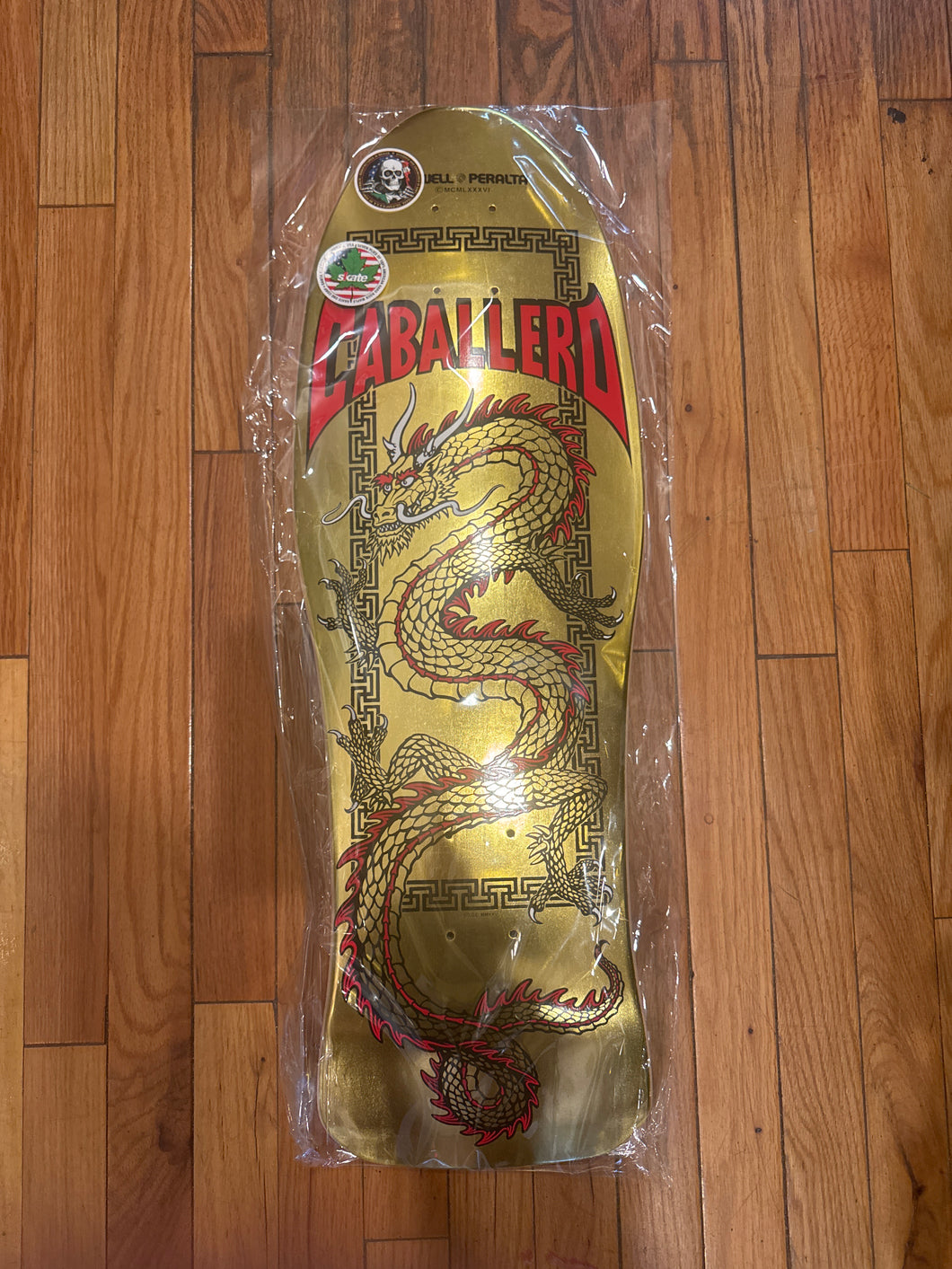 Powell Peralta Steve Caballero Chinese Dragon Gold Foil Reissue Deck 10