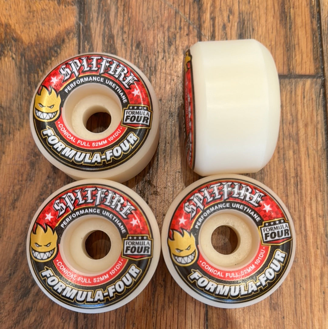 スケートボード Spitfire Formula Four54m101 Duro Conical Spitfire Formula Four Conical Skateboard Wheels 54MM 101D