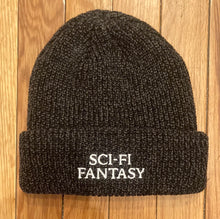 Load image into Gallery viewer, Sci-Fi Fantasy Mixed Yarn Logo Beanie
