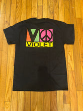 Load image into Gallery viewer, Violet Block Team Tee Black