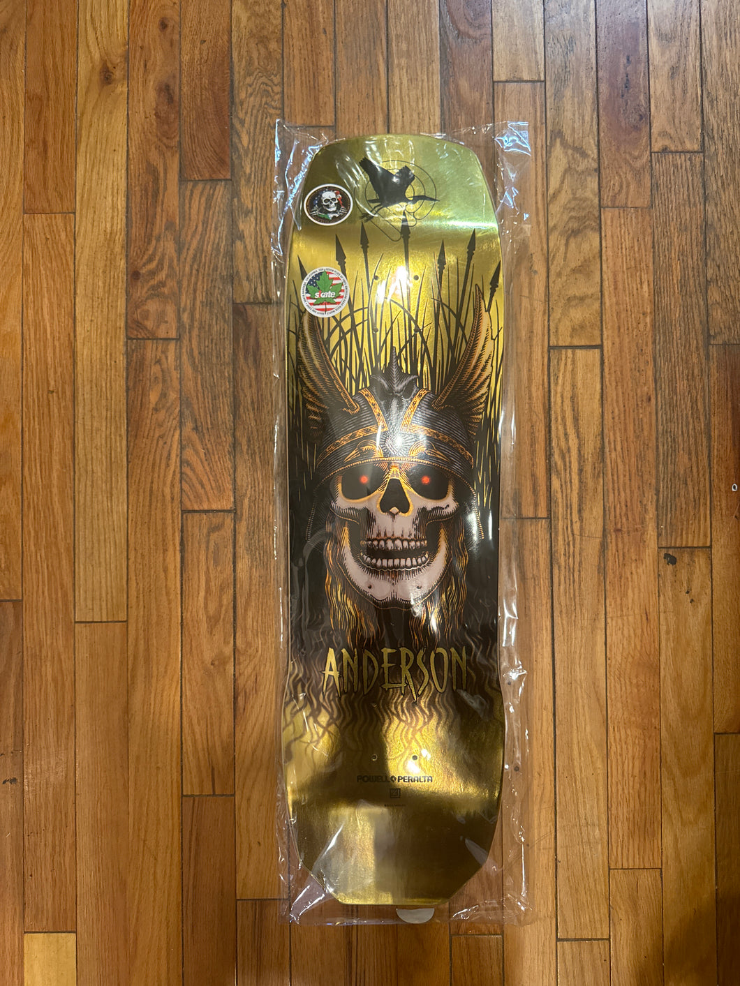 Powell Peralta Andy Anderson Heron Gold Foil 7ply Maple Deck 9.13