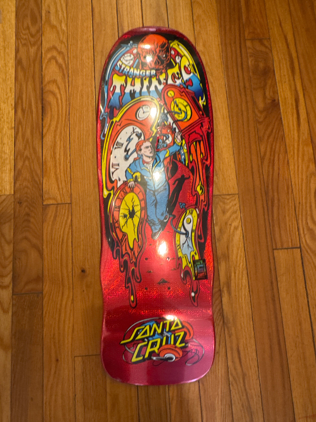 Santa Cruz x Stranger Things Grabke Max Melting Click Deck 9.7