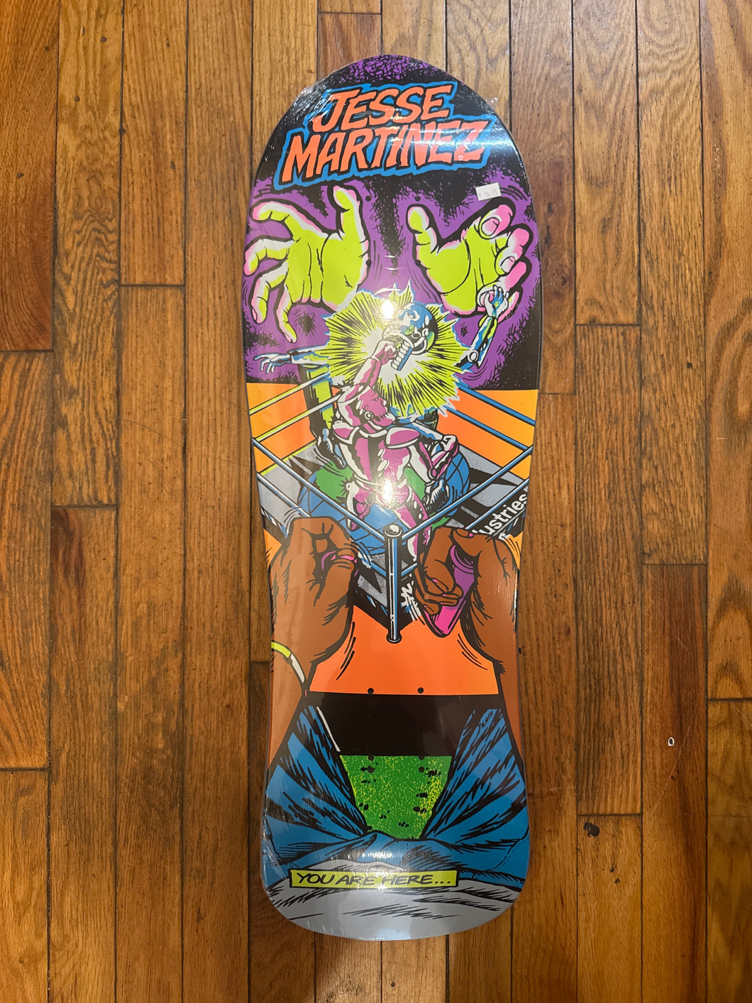 World Industries Jesse Martinez Rock’em Sock’em Reissue Deck 10.126
