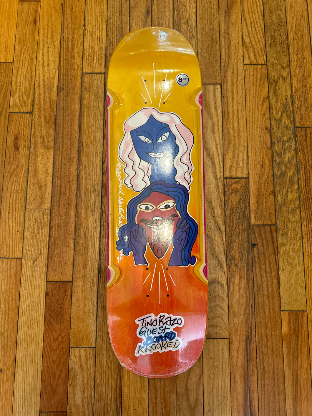 Krooked Toni Razo Guest Shaped Deck 8.62