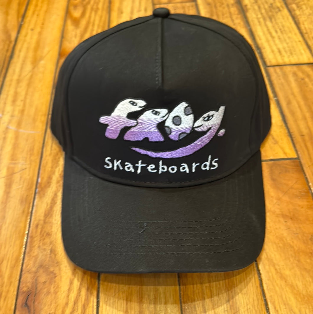 Frog Skateboards Dino Logo Hat Black