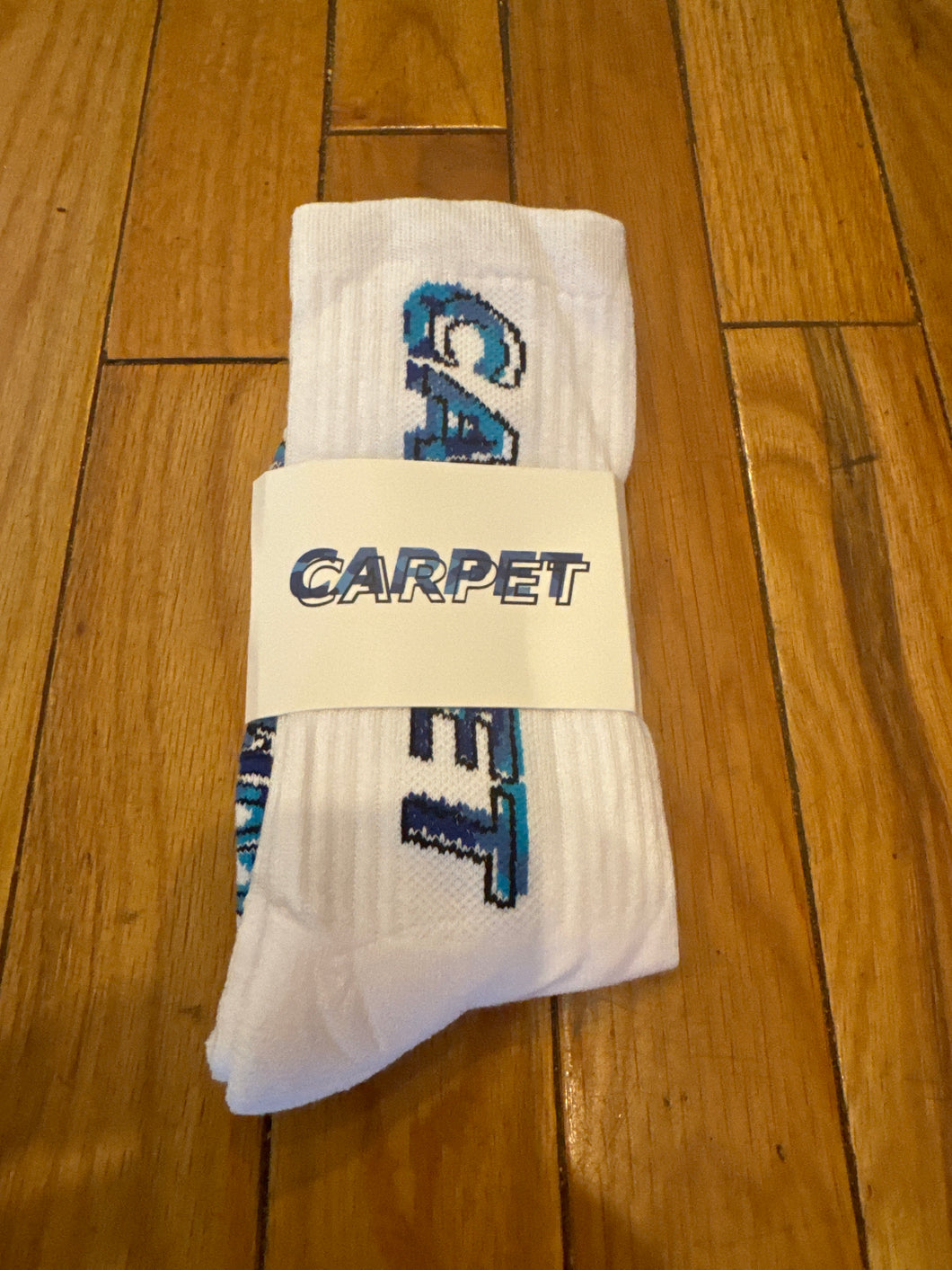 Carpet Company Season 18 Misprint Socks White