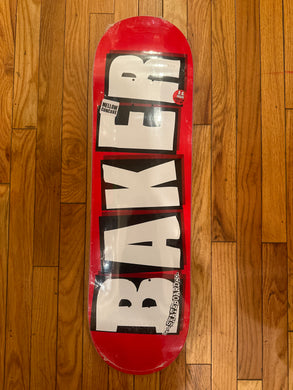 Baker Brand Logo White Deck 8.625”