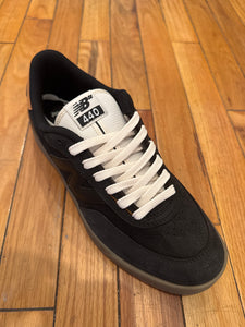 New Balance 440 V2 shoe in Black/Black with Gum Sole