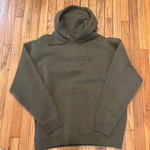 Fucking Awesome Outline Hoodie Olive