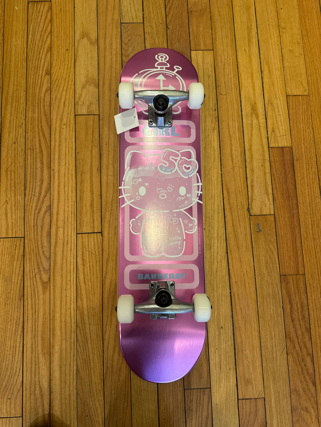 Girl Skateboards x Hello Kitty 50th Anniversary Bannerot Pre-assembled Complete 7.5 x 31