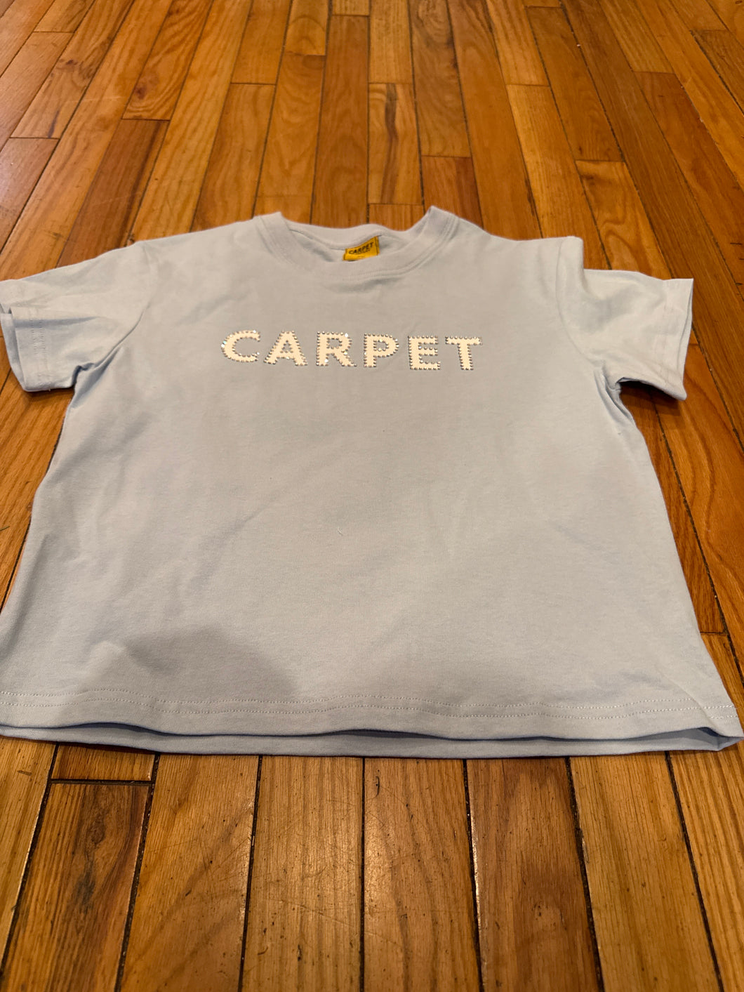 Carpet Company Season 19 Girl Rhinestone Tee Carolina Blue