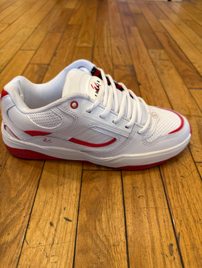 éS TJ Roger Pro Model Shoe in White/Red