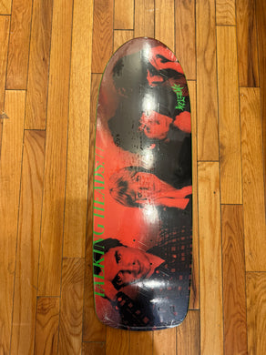 Welcome x Talking Heads Psycho Shaped Green Dipped Deck 10.0
