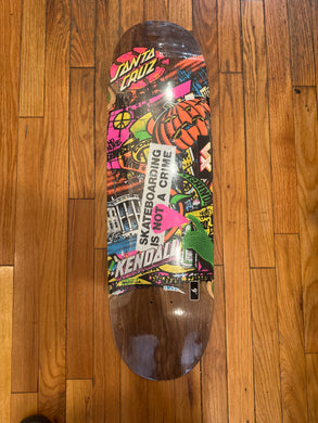 Santa Cruz Jeff Kendall Street Art VX Egg Shaped Deck 9.0