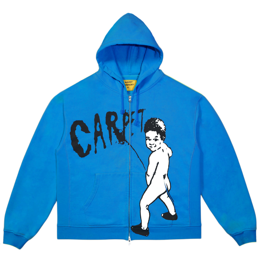 Carpet Company Season 21 Kid Peeing Zip-Up Hoodie Blue – Embark