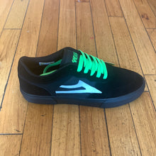 Load image into Gallery viewer, Lakai Yeah Right Staple in Black/UV Green
